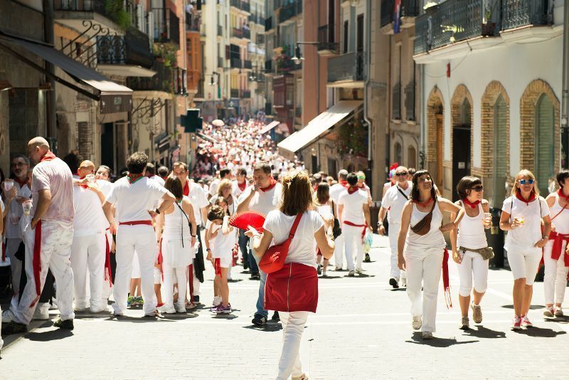 Turistas en San Fermin
